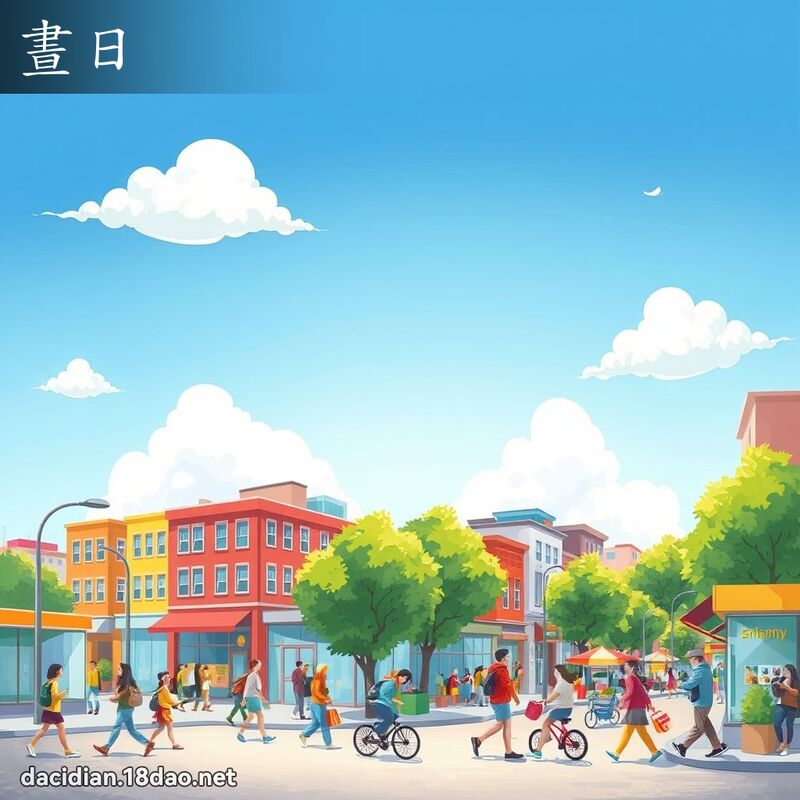 晝日 - 國語大辭典配圖