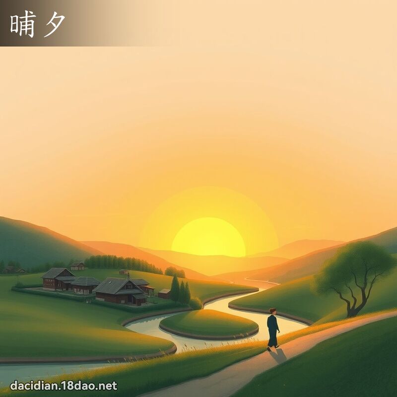 晡夕 - 國語大辭典配圖