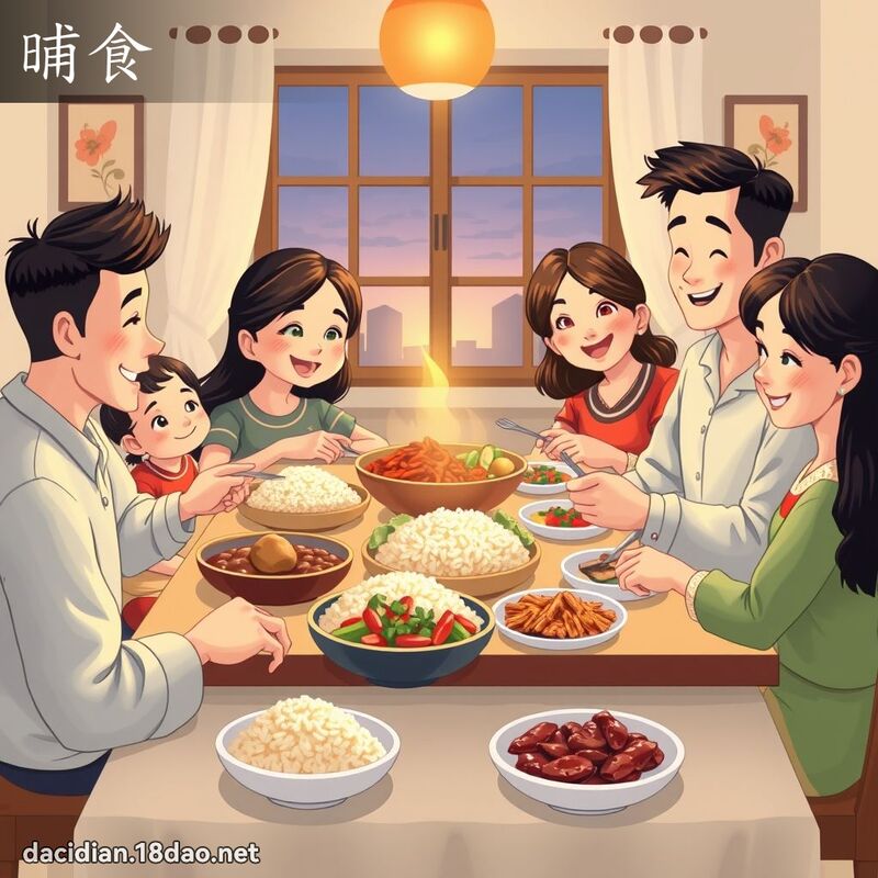 晡食 - 國語大辭典配圖