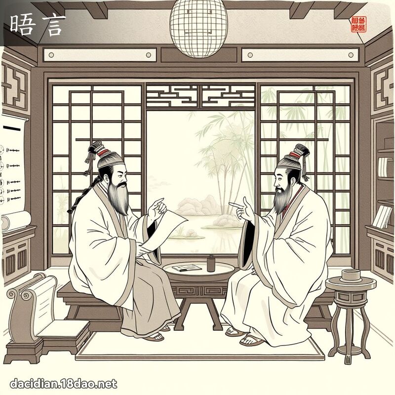 晤言 - 國語大辭典配圖