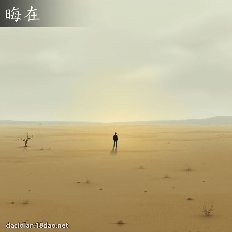 晦在 - 國語大辭典配圖