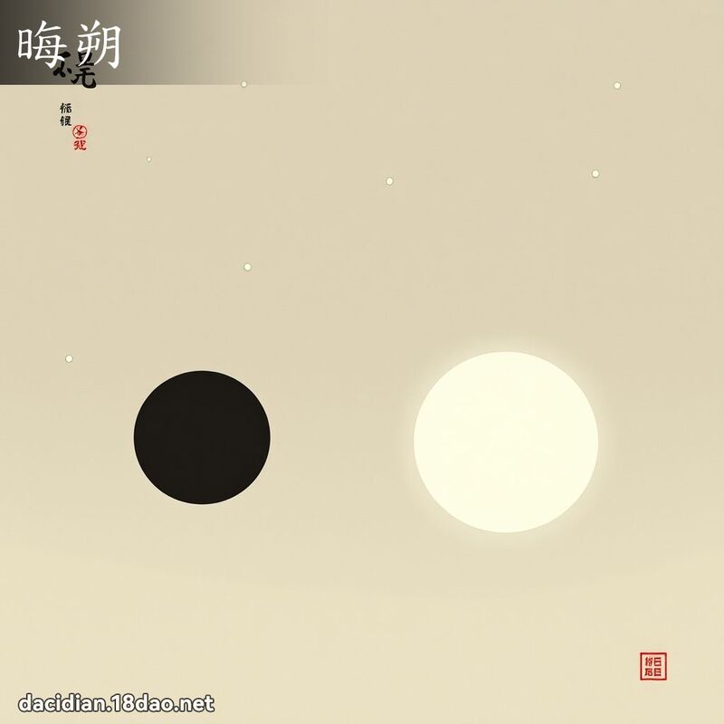 晦朔 - 国语大辞典配图