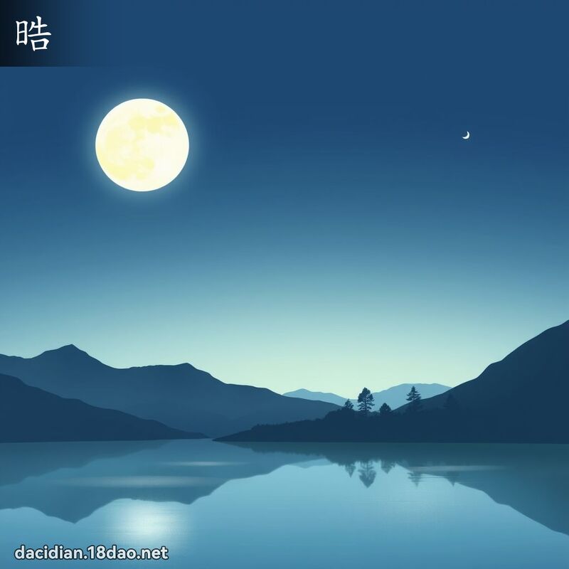 晧 - 国语大辞典配图