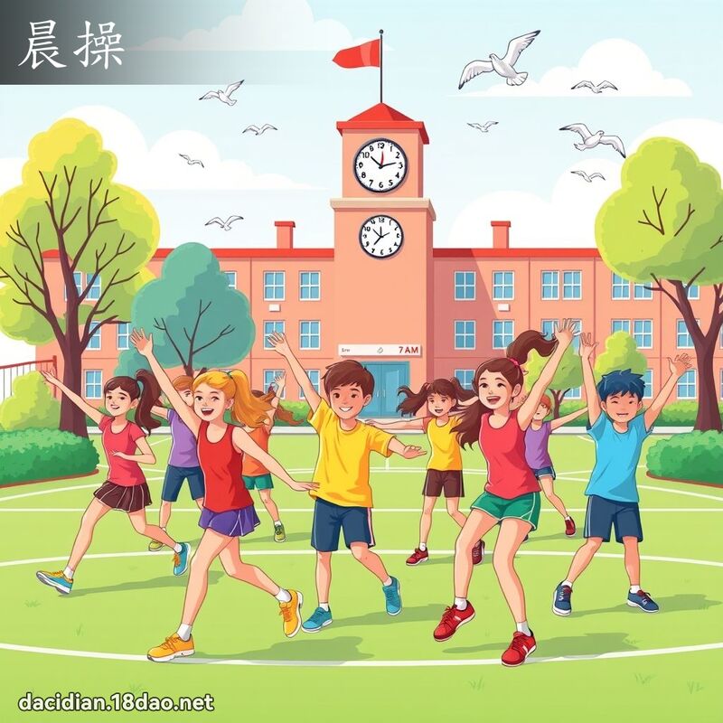 晨操 - 國語大辭典配圖