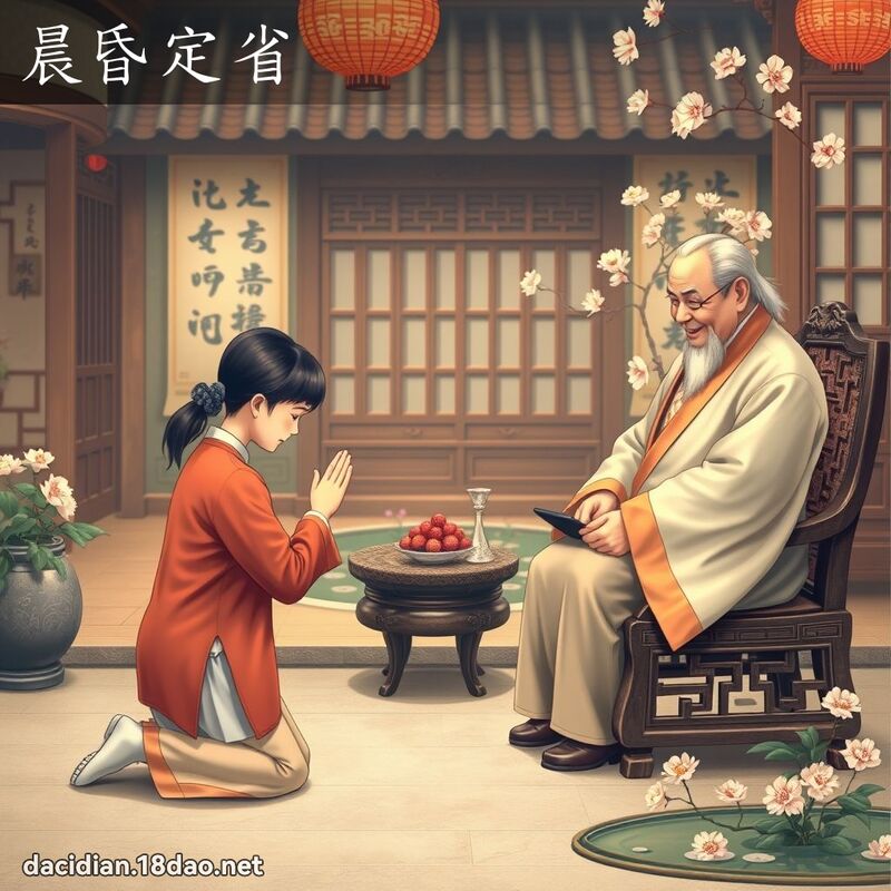晨昏定省 - 國語大辭典配圖