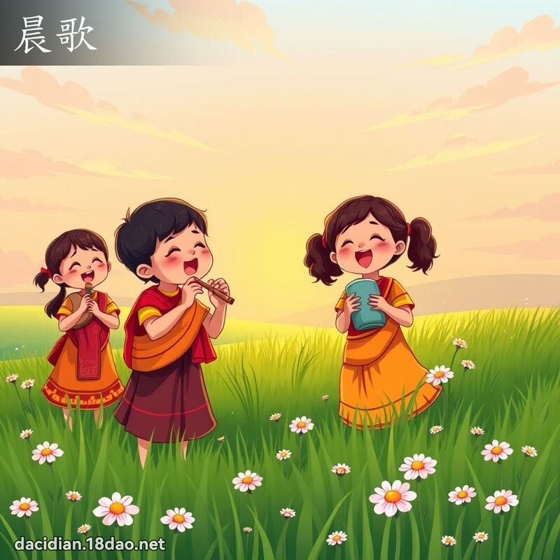 晨歌 - 國語大辭典配圖
