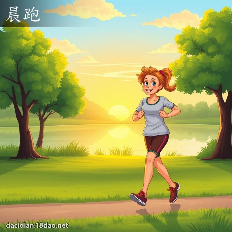 晨跑 - 国语大辞典配图