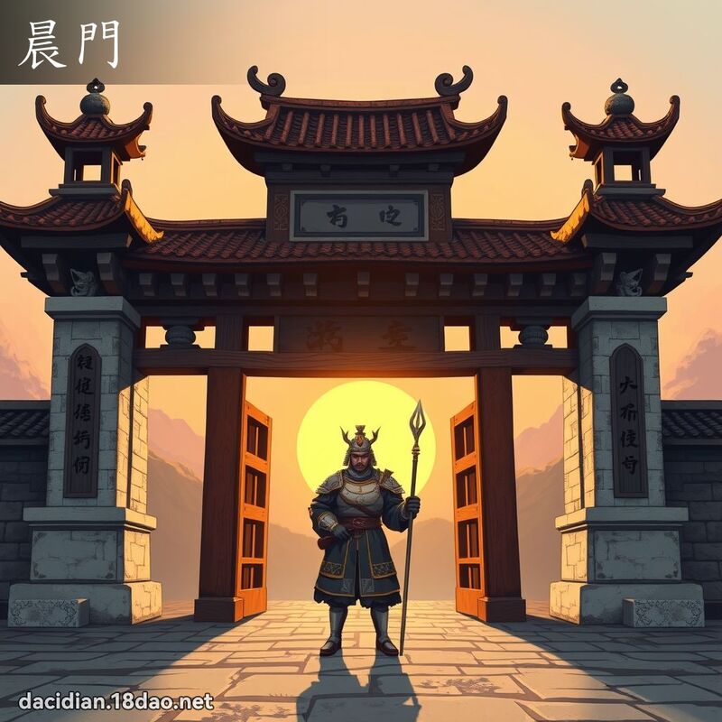 晨門 - 國語大辭典配圖
