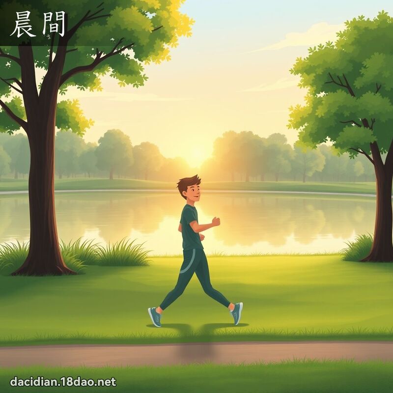 晨间 - 国语大辞典配图