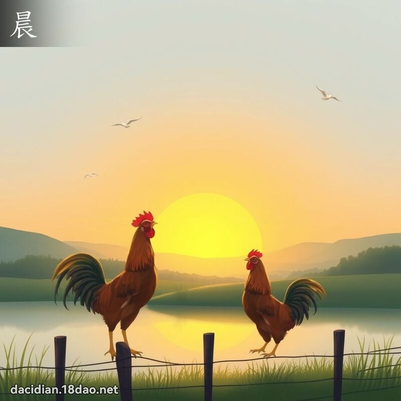晨 - 國語大辭典配圖