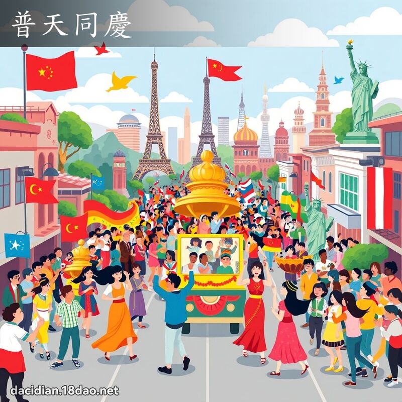 普天同庆 - 国语大辞典配图