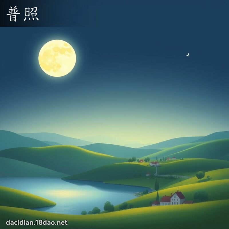 普照 - 国语大辞典配图