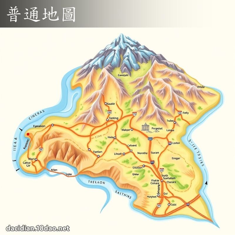 普通地图 - 国语大辞典配图