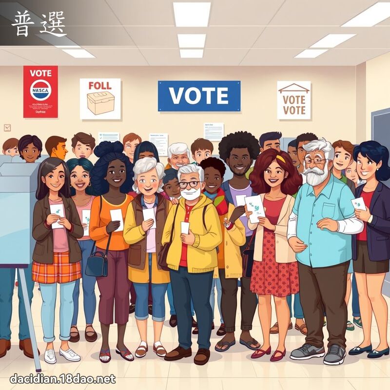 普選 - 國語大辭典配圖