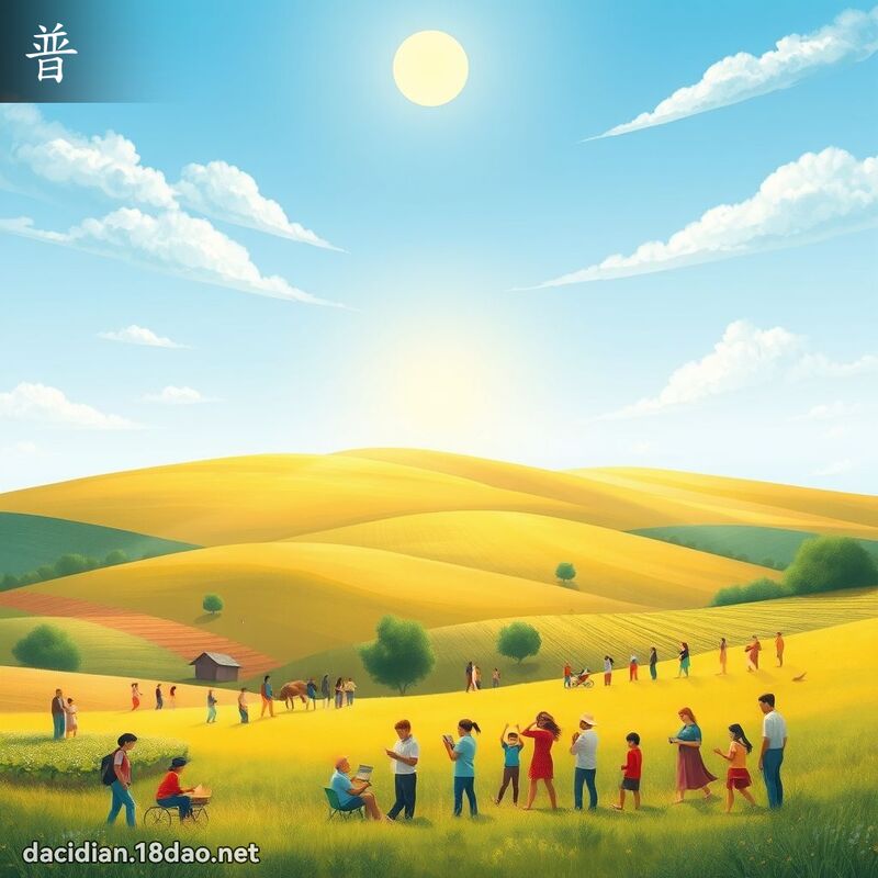 普 - 國語大辭典配圖