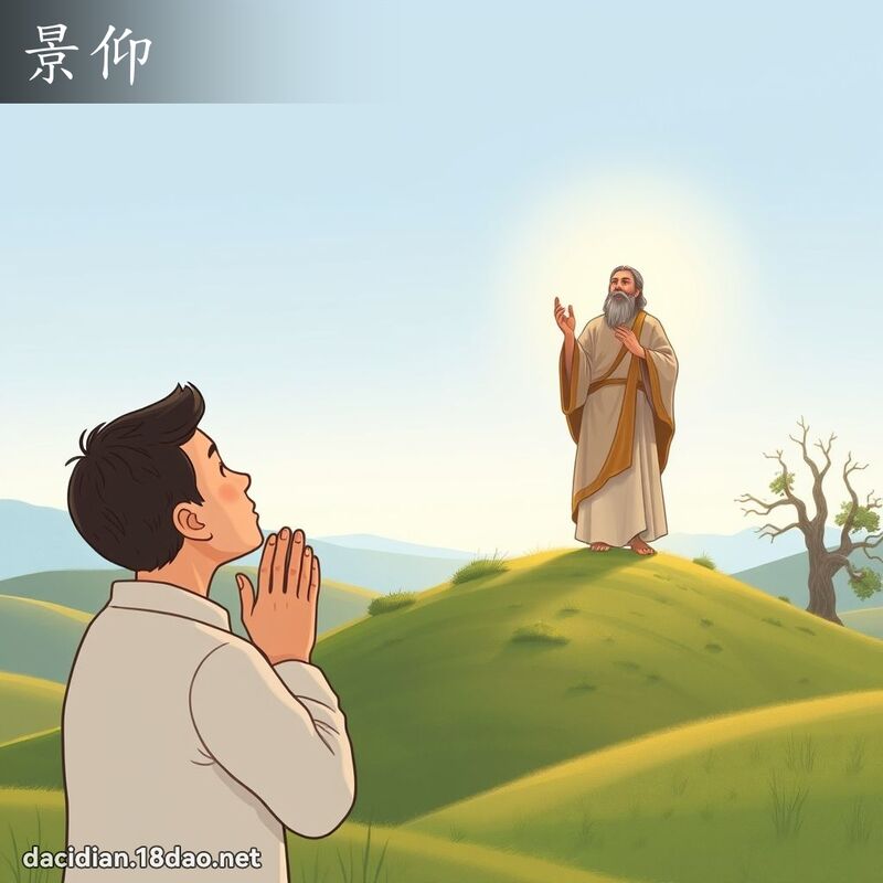 景仰 - 國語大辭典配圖