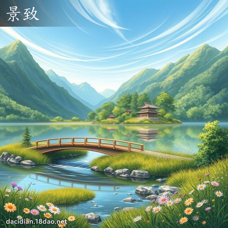 景致 - 國語大辭典配圖