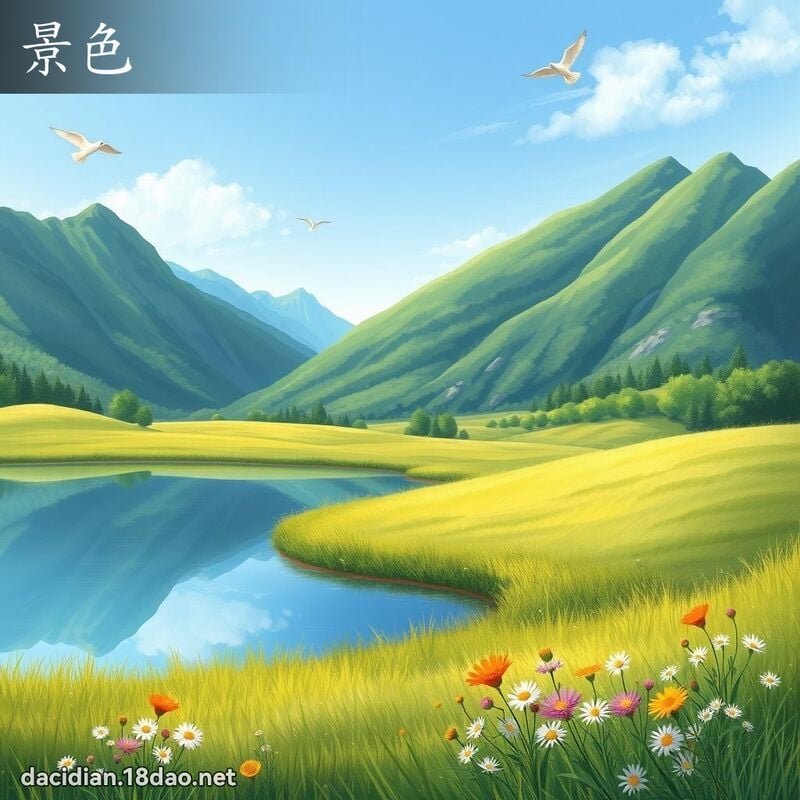 景色 - 国语大辞典配图