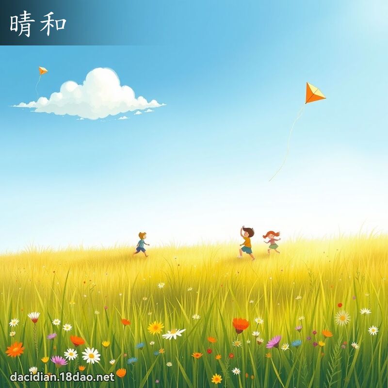 晴和 - 國語大辭典配圖