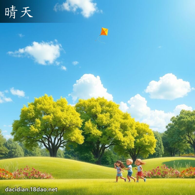 晴天 - 國語大辭典配圖