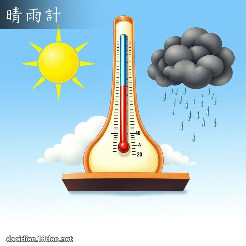 晴雨计 - 国语大辞典配图