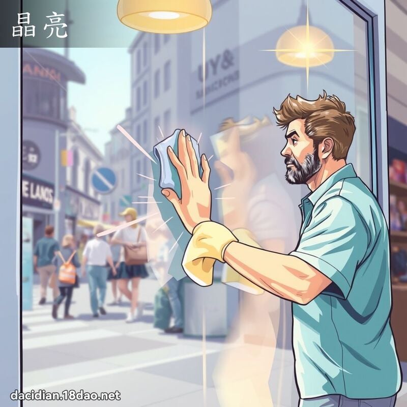 晶亮 - 國語大辭典配圖
