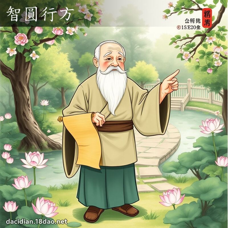 智圆行方 - 国语大辞典配图