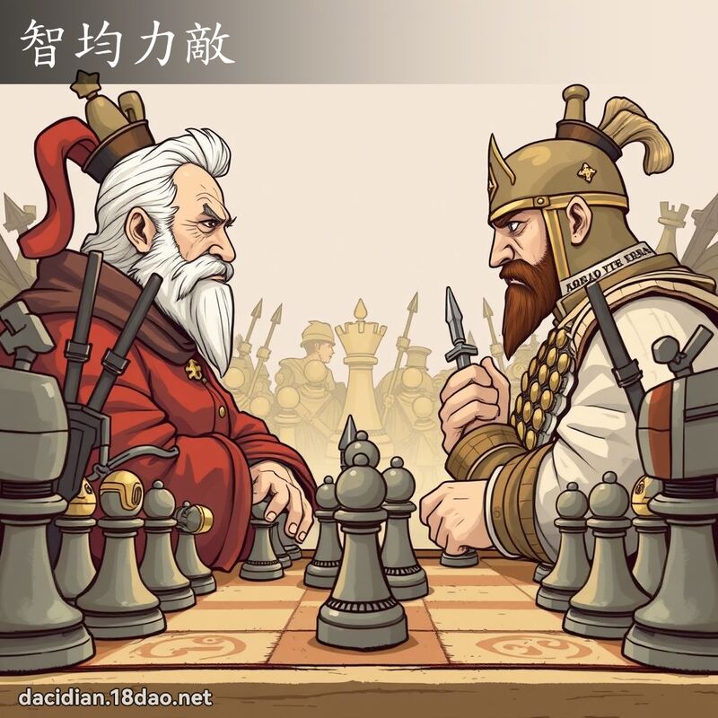 智均力敵 - 國語大辭典配圖