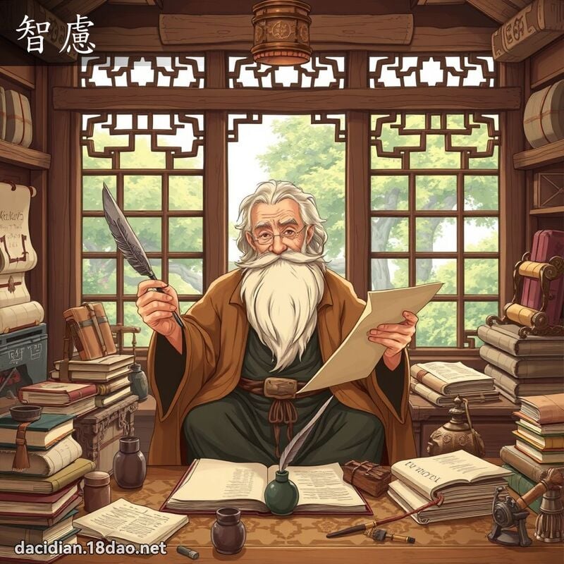 智虑 - 国语大辞典配图