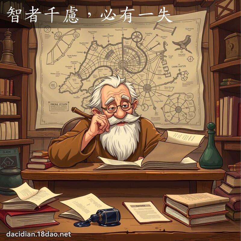 智者千虑，必有一失 - 国语大辞典配图