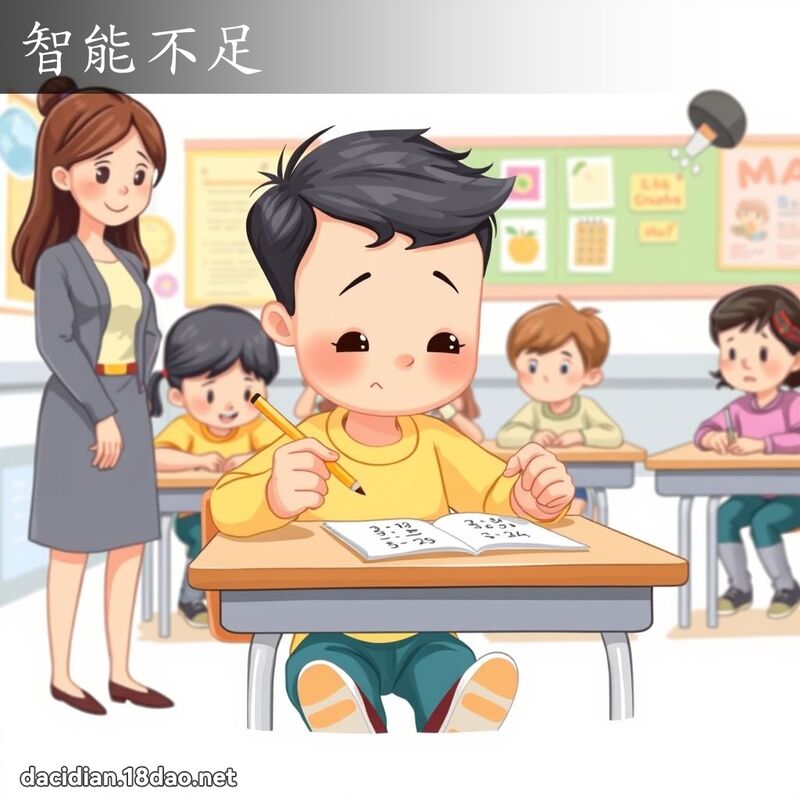智能不足 - 国语大辞典配图