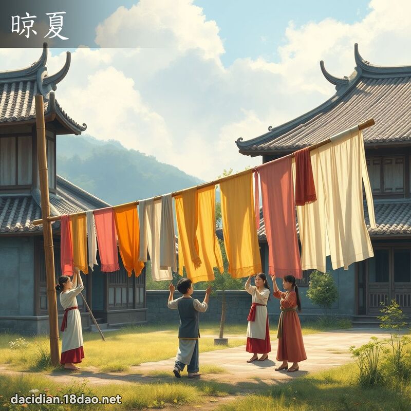 晾夏 - 國語大辭典配圖