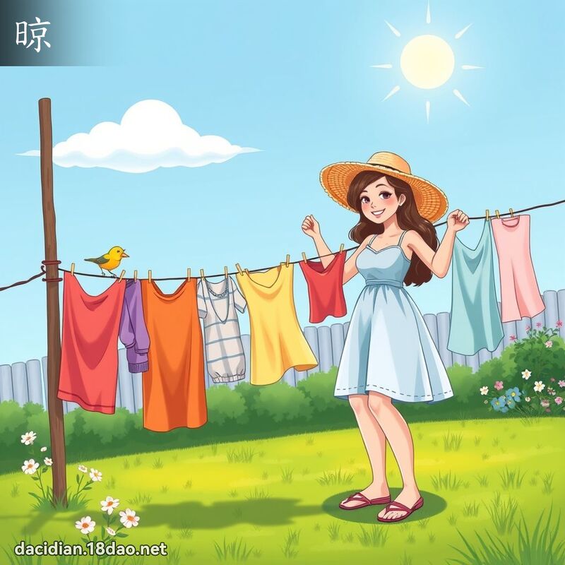 晾 - 國語大辭典配圖