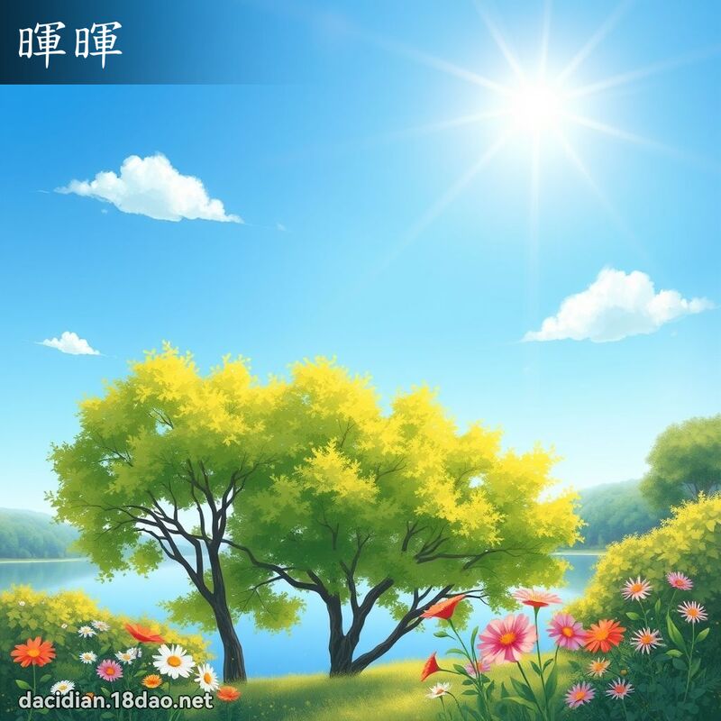 暉暉 - 国语大辞典配图