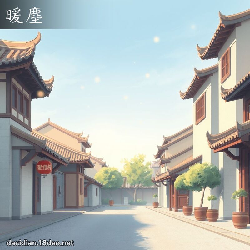 暖塵 - 國語大辭典配圖