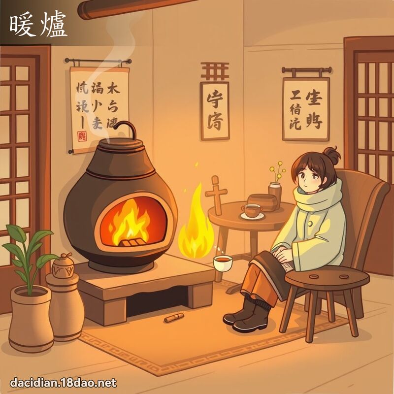 暖爐 - 國語大辭典配圖