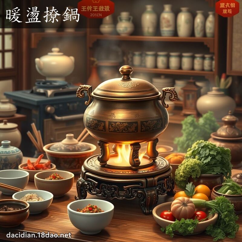 暖盪撩鍋 - 國語大辭典配圖