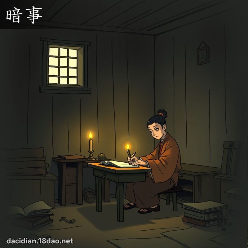暗事 - 國語大辭典配圖