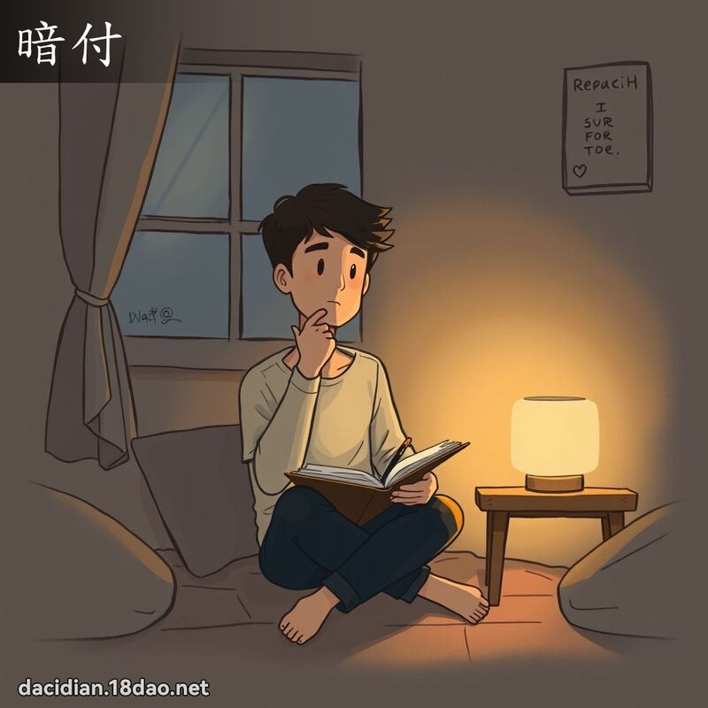 暗付 - 国语大辞典配图