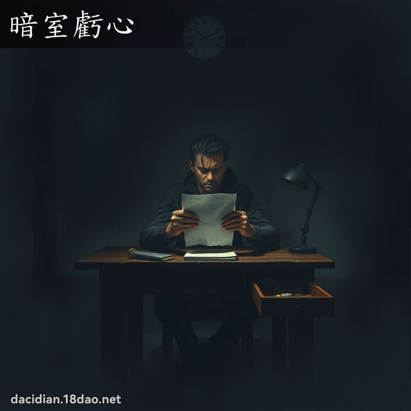 暗室虧心 - 國語大辭典配圖