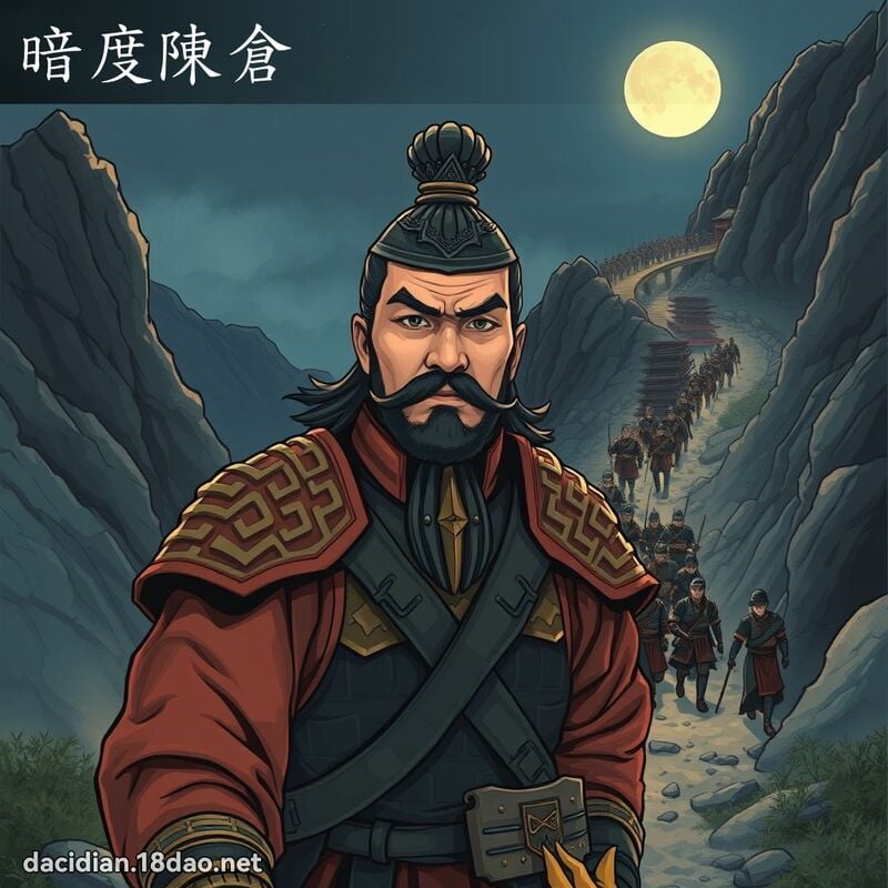 暗度陈仓 - 国语大辞典配图