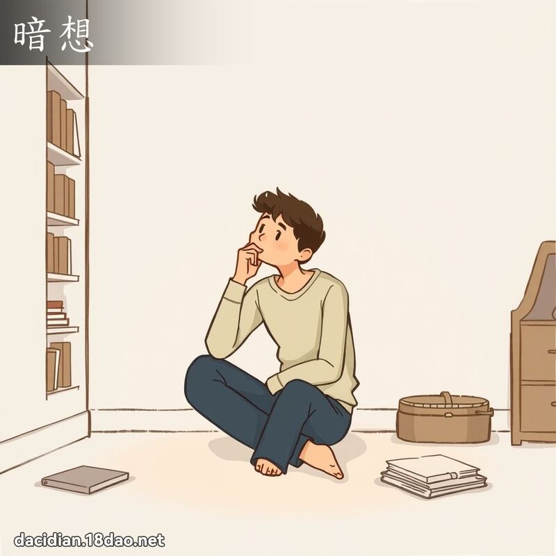 暗想 - 國語大辭典配圖