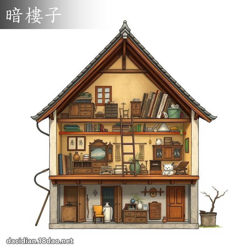 暗楼子 - 国语大辞典配图
