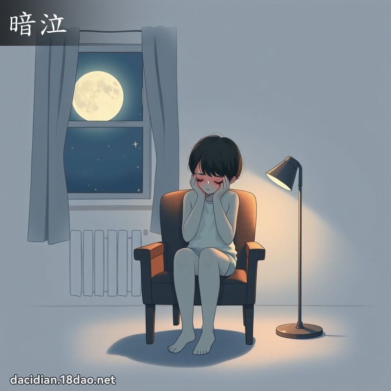 暗泣 - 国语大辞典配图