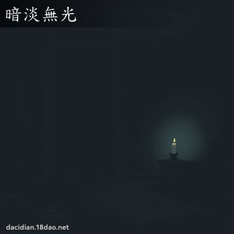 暗淡無光 - 國語大辭典配圖