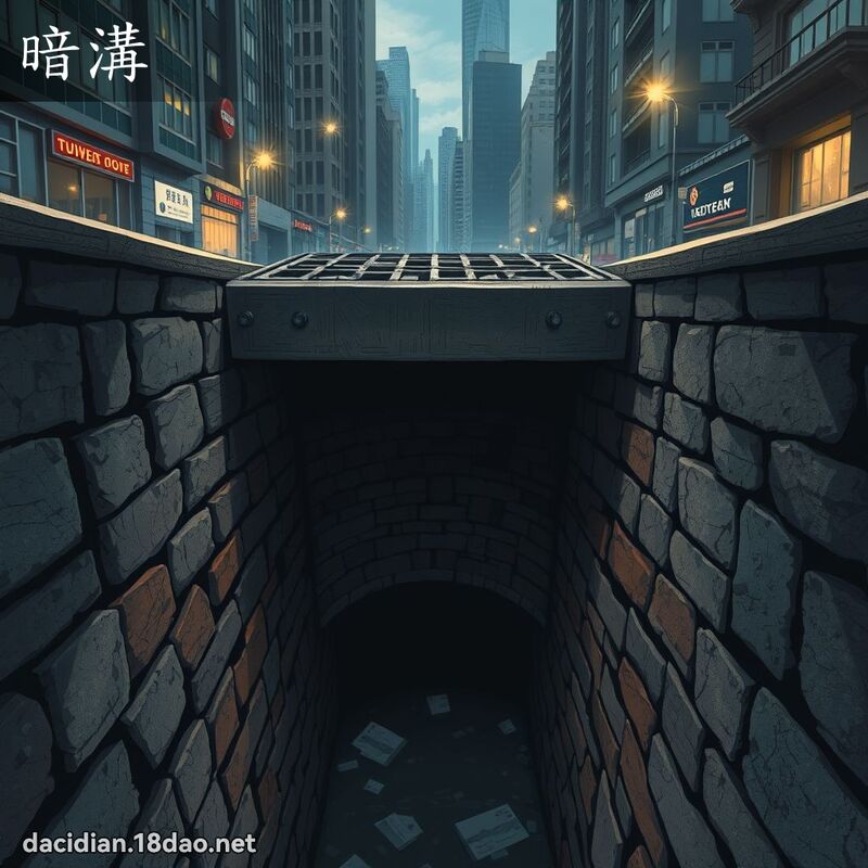 暗沟 - 国语大辞典配图