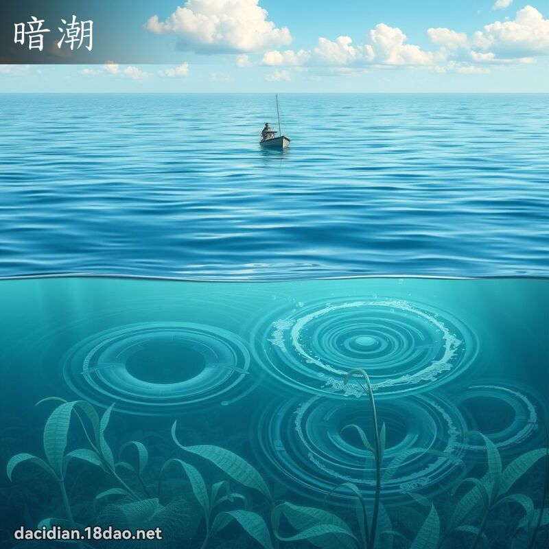 暗潮 - 國語大辭典配圖