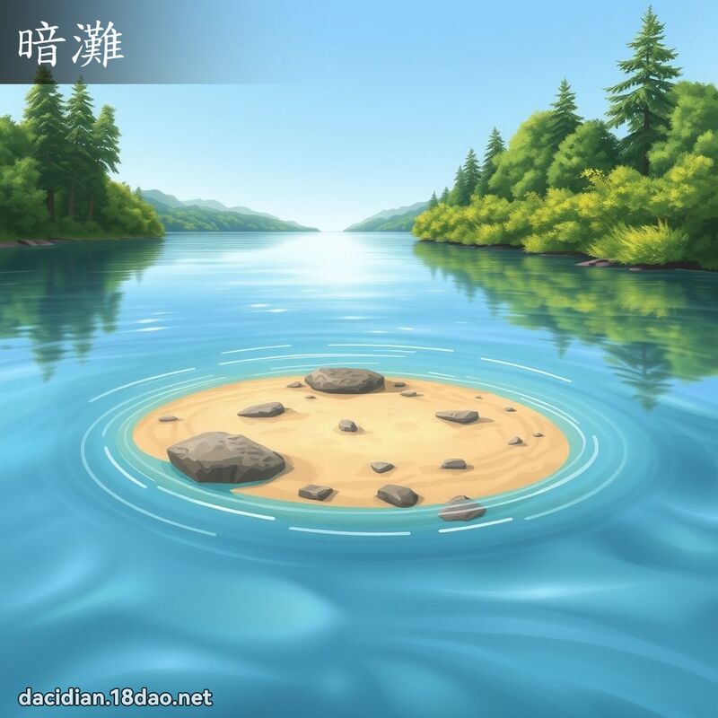 暗滩 - 国语大辞典配图