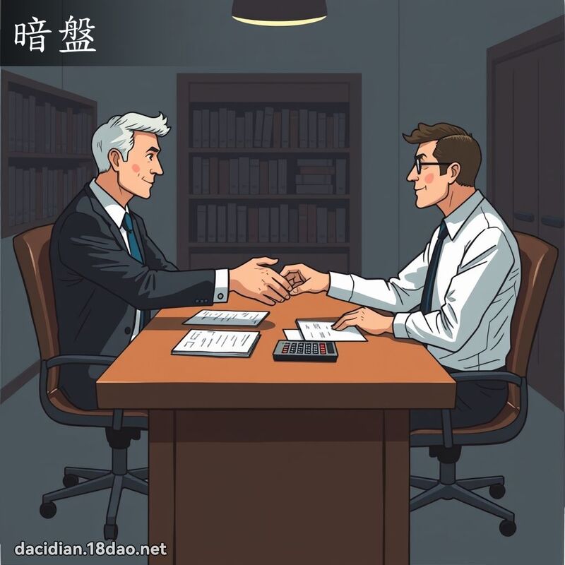 暗盘 - 国语大辞典配图