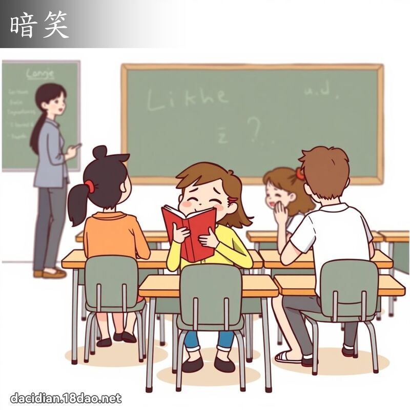 暗笑 - 国语大辞典配图